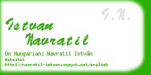 istvan navratil business card